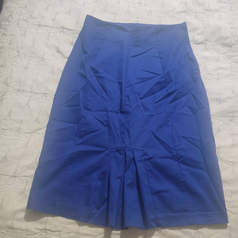 Worthington Royal Blue A-Line Skirt